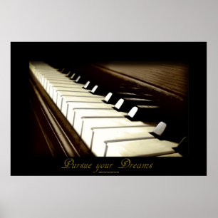 PIANO NYCKLAR, "följ dina drömmar", Poster