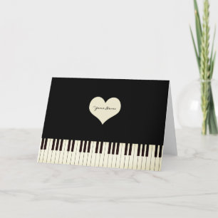 Piano Nycklar Helgkort