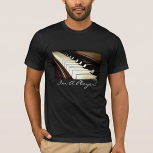 PIANO NYCKLAR I är Roligt Music-älskare T-Shirt