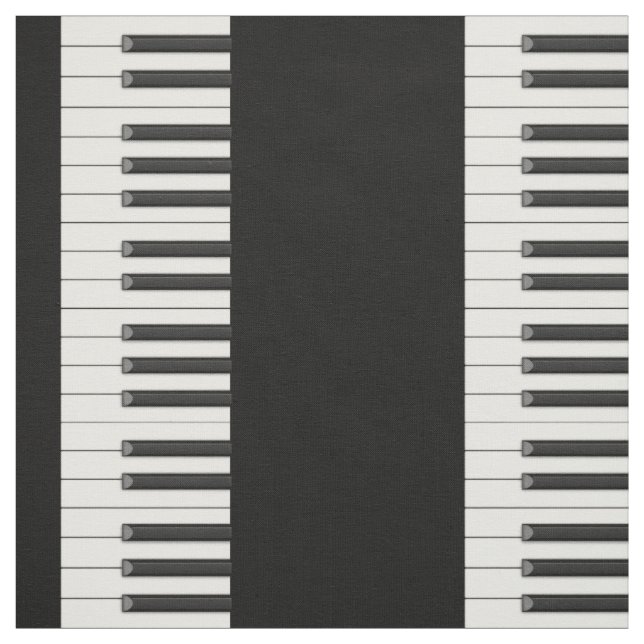 Piano Nycklar i Small  på Black Tyg (Provkarta)