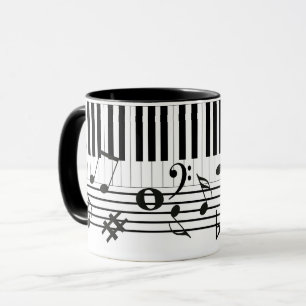 Piano Nycklar-instrument Mugg