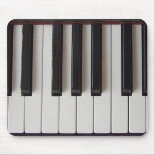Piano Nycklar Ivory och Ebony Musmatta