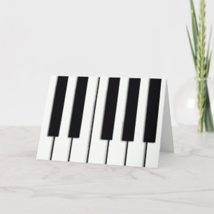 Piano Nycklar julkort Helgkort