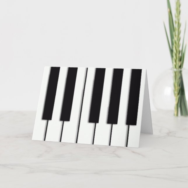 Piano Nycklar julkort Helgkort (Framsida)