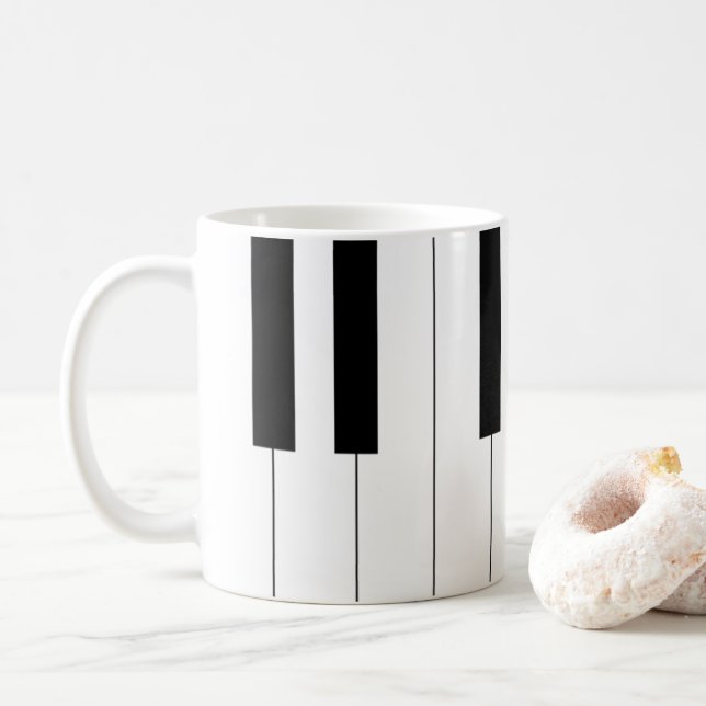 Piano Nycklar Kaffemugg (Med munk)