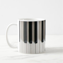 Piano nycklar kaffemugg