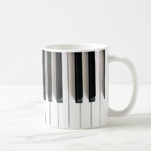 Piano nycklar kaffemugg
