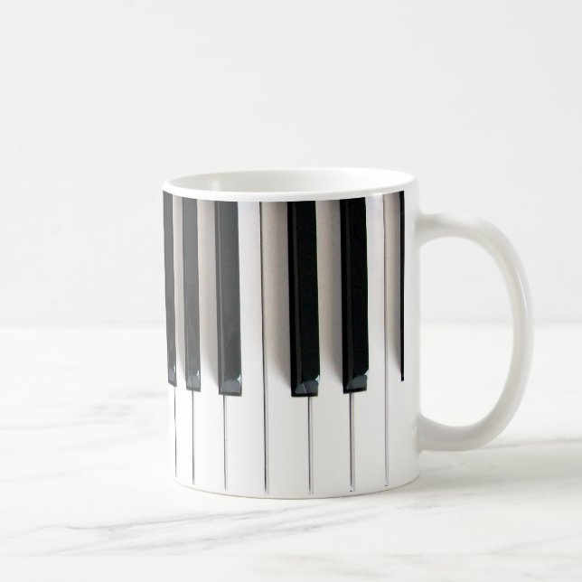 Piano nycklar kaffemugg (Höger)