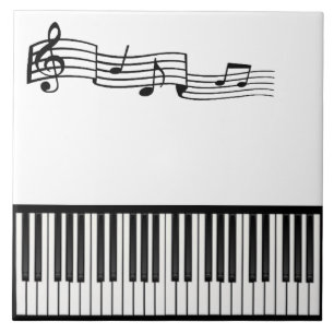 Piano Nycklar Kakelplatta