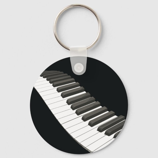 Piano Nycklar Keychain Nyckelring (Framsida)