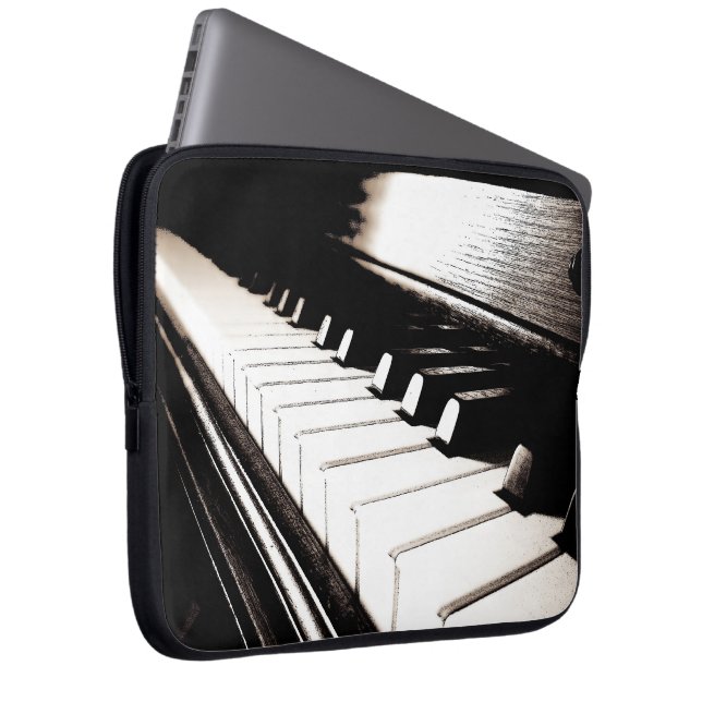 Piano Nycklar Laptop sleeve (Framsidan Höger)