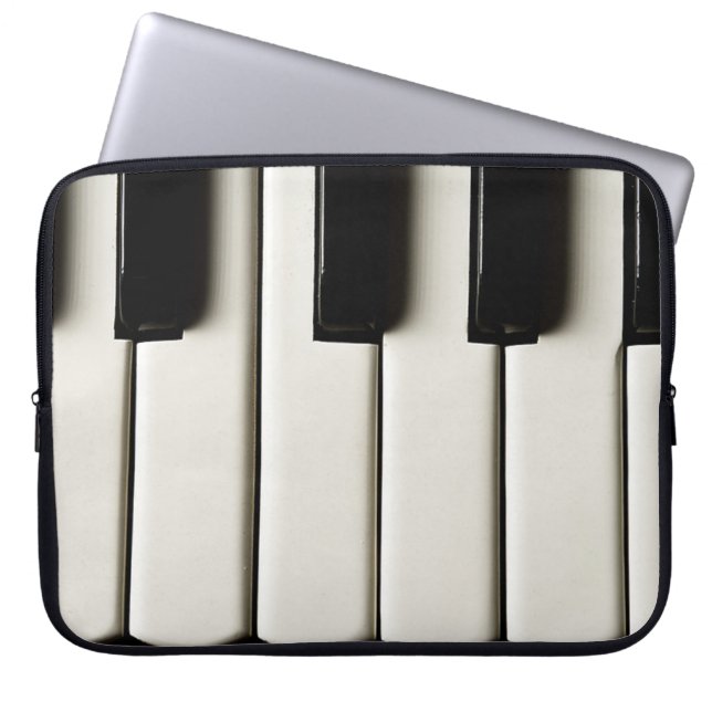 Piano Nycklar Laptop Sleeve (Framsidan)