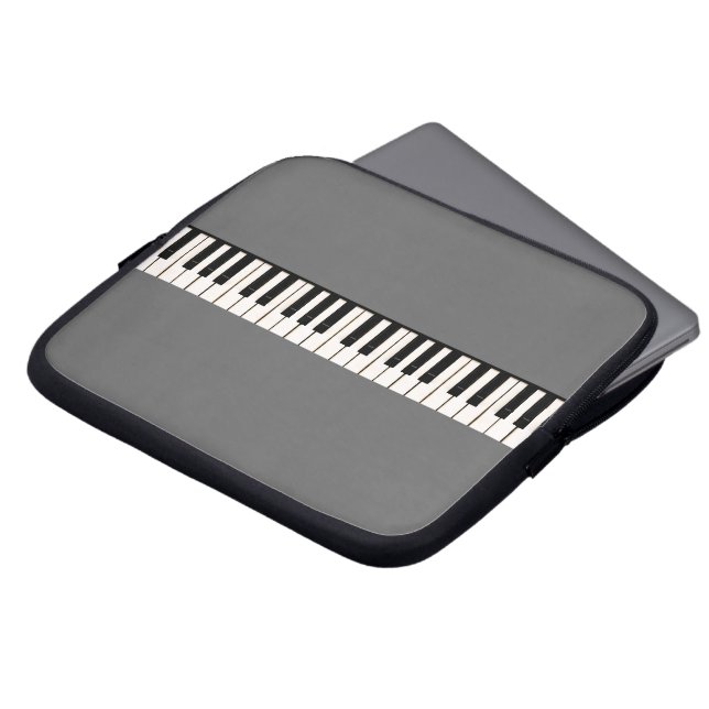 Piano Nycklar Laptop Sleeve (Framsida topp)
