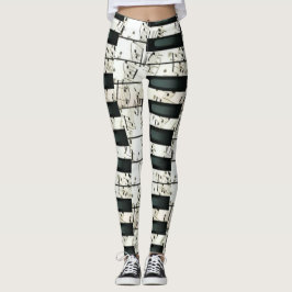 Piano nycklar leggings
