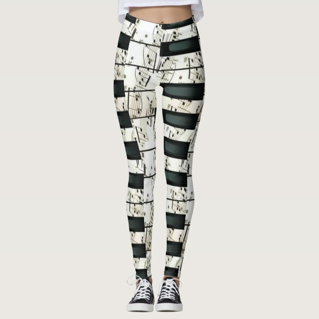 Piano nycklar leggings (Framsida)