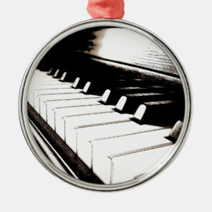 Piano Nycklar Macro Julgransprydnad Metall