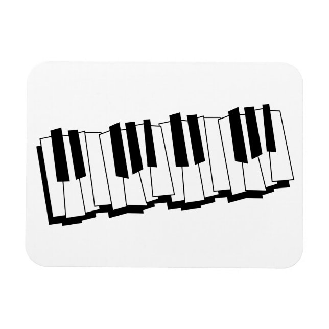 Piano Nycklar Magnet (Horisontell)