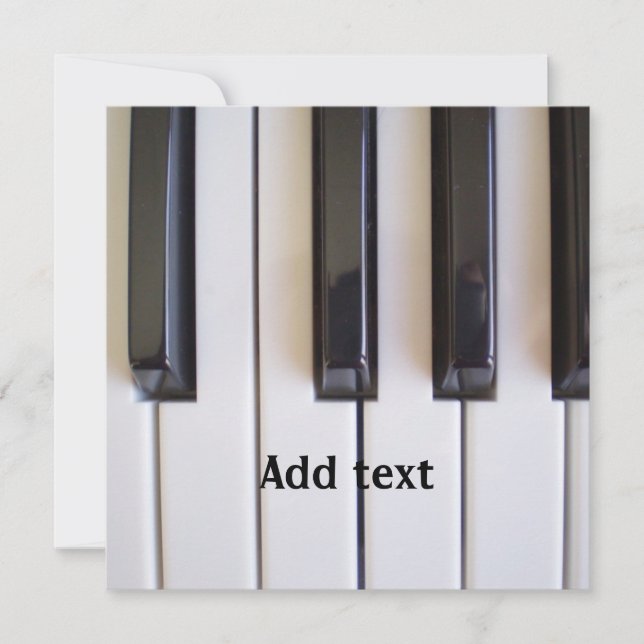 Piano nycklar-mall (Framsida)