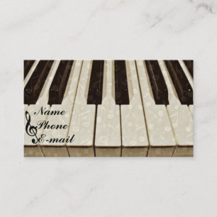 Piano Nycklar & Me__ Visitkort