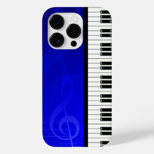 Piano Nycklar med blå verkan musik noter