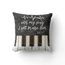 Piano Nycklar med Psalms Scripture-citat