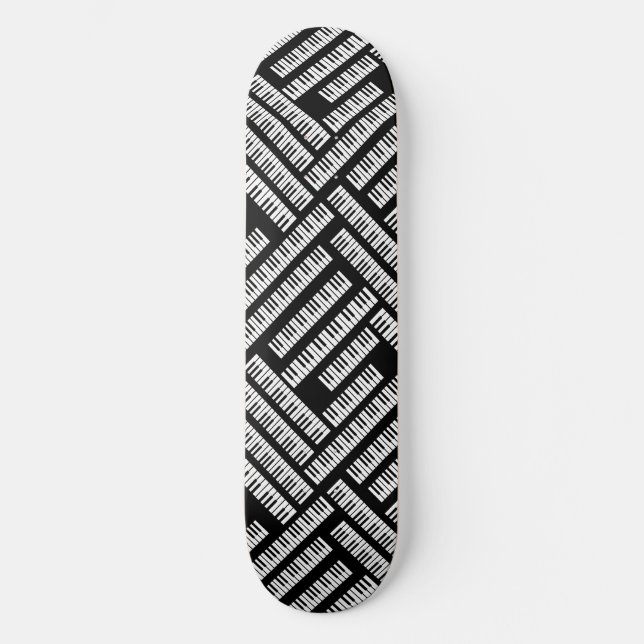Piano Nycklar Mini Skateboard Bräda 18,5 Cm (Framsida)