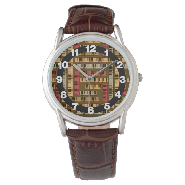 Piano Nycklar Mönster Armbandsur (Framsida)