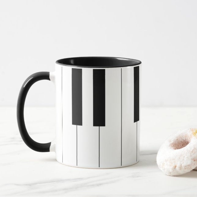 Piano Nycklar Mugg (Med munk)