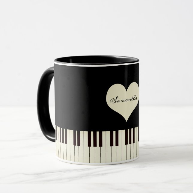 Piano nycklar mugg (Framsida vänster)