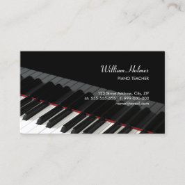 Piano Nycklar Music affärskort Visitkort