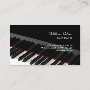 Piano Nycklar Music affärskort Visitkort
