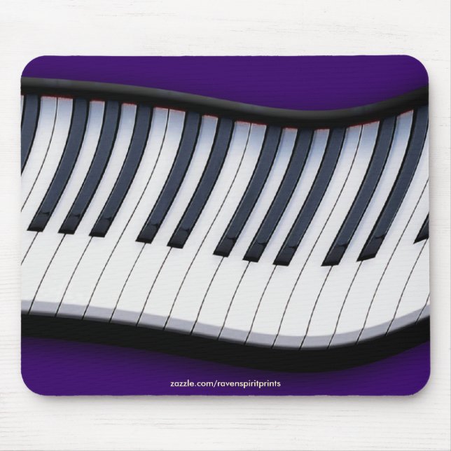 PIANO NYCKLAR MUSIC ÄLSKARE Mousepad Musmatta (Framsidan)