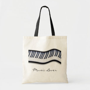 PIANO NYCKLAR Music Älskare Tote Bag Tygkasse