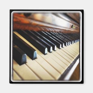 Piano Nycklar Music Gifts Square Fridge Magnet