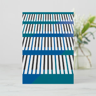 Piano Nycklar Music-inbjudan Inbjudningar