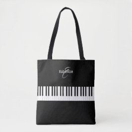 Piano Nycklar Musical Instrument Monogrammed Tygkasse