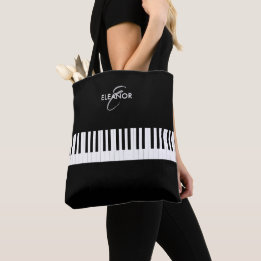 Piano Nycklar Musical Instrument Monogrammed Tygkasse