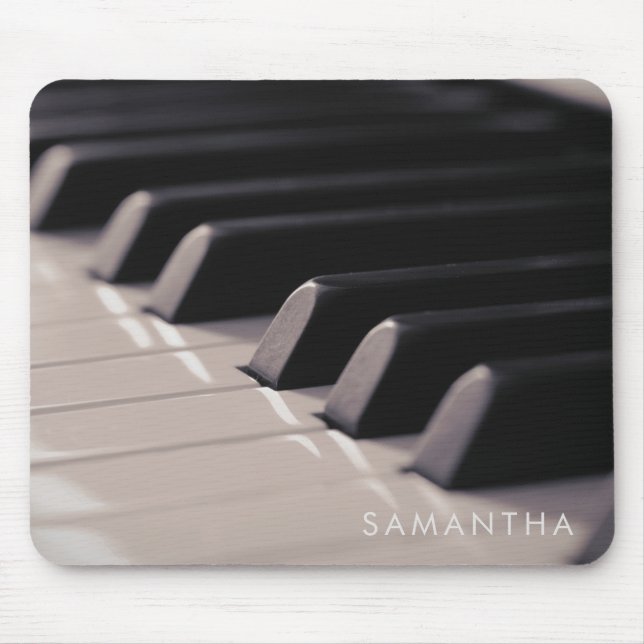 Piano Nycklar Musician Office Mouse Pad Musmatta (Framsidan)