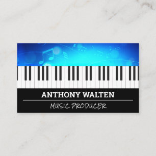 Piano Nycklar MUSIK NOTER Visitkort