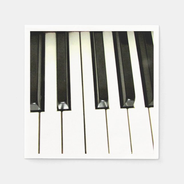 Piano Nycklar napkin Pappersservett (Framsidan)