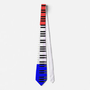 Piano Nycklar Necktie Slips