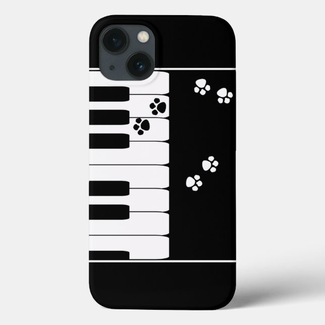 Piano nycklar och kattfötter tass (Baksida)