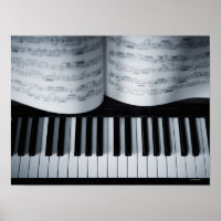 Piano Nycklar och Music Bok