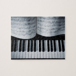 Piano Nycklar och Music Bok Pussel