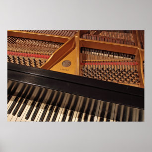 Piano Nycklar och Pinblock Poster