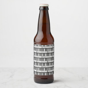 Piano Nycklar Ölflaska Etikett