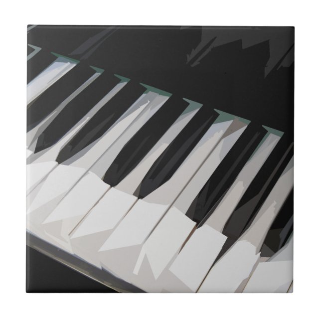 Piano Nycklar Organ Nycklar Player Music Black and Kakelplatta (Framsidan)
