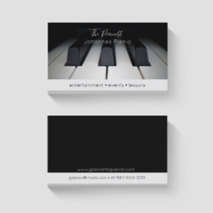 Piano Nycklar Pianist-Affärskortet Visitkort