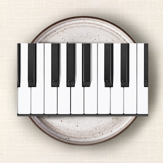 Piano Nycklar Piano Teacher Visitkort (Skapare uppladdad)