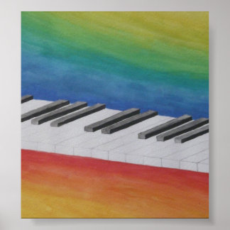 Piano Nycklar Poster